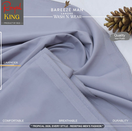 BAREEZE' MAN - Premium Rayon Wash'n Wear (Summer Collection) - LAVENDER